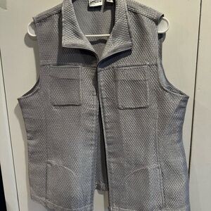 Chico's Gray Quilted Women's Vest